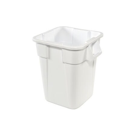Rubbermaid Commercial Rubbermaid Brute 28 Gallon Square Waste Receptacles, White FG352600WHT FG352600WHT